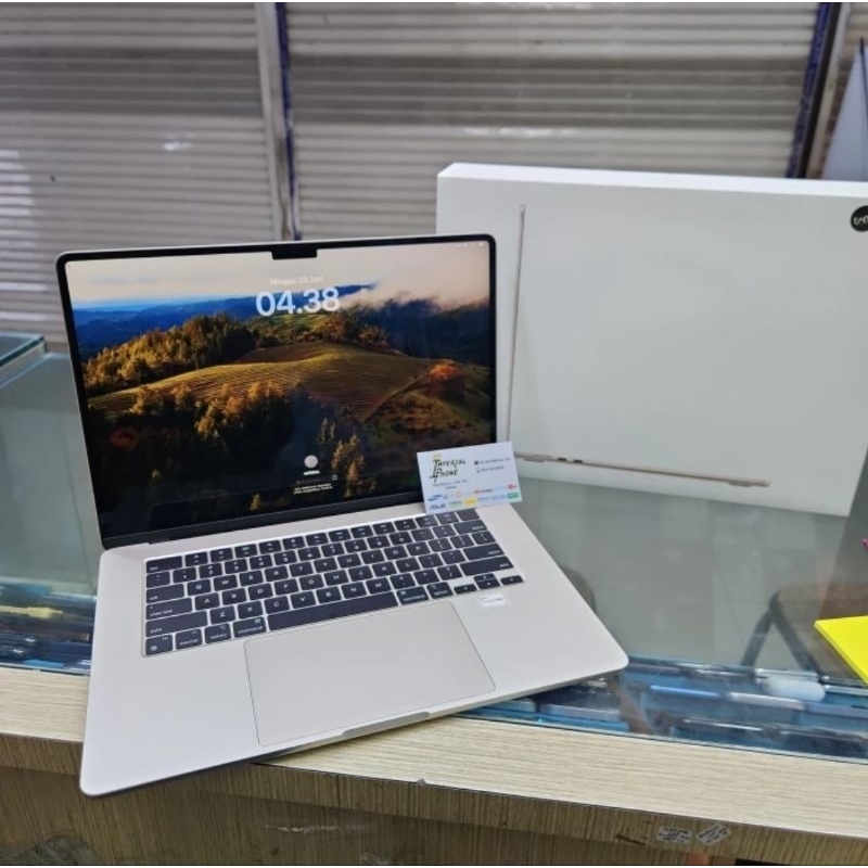 macbook air m2 2023 15" 8/256 resmi second