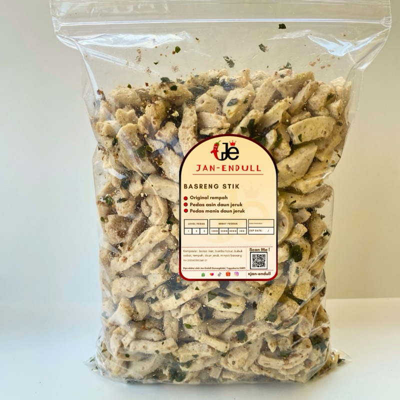 

1Kg Basreng stik original extra daun jeruk dan rempah