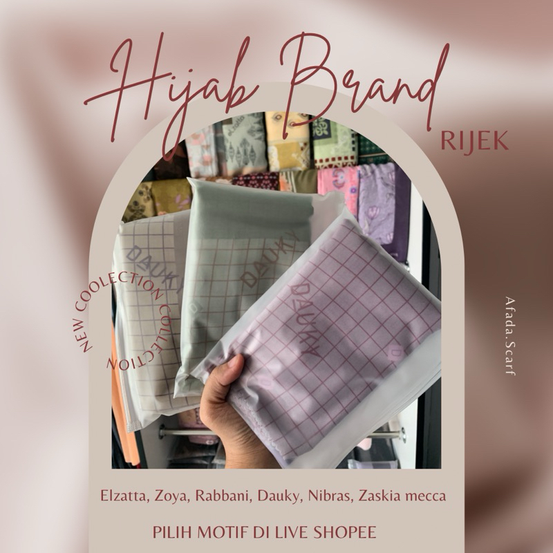 Hijab Motif Brand All Item [Riject] Voal Premium Zm Elzata Zoya Original