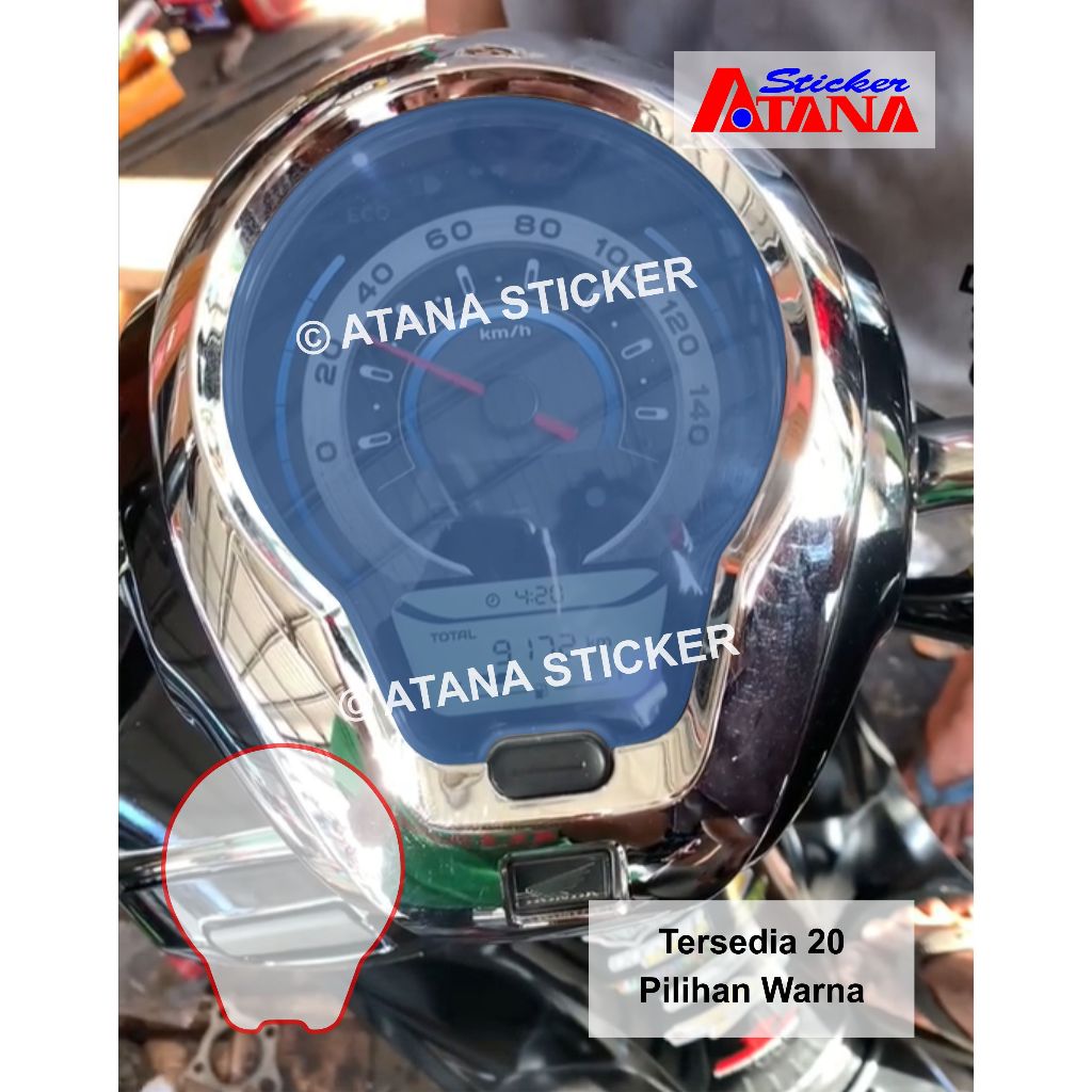 Stiker Anti Gores Speedometer Scoopy Sticker Pelindung Spidometer Baru Lama Old New Motor Honda 2021