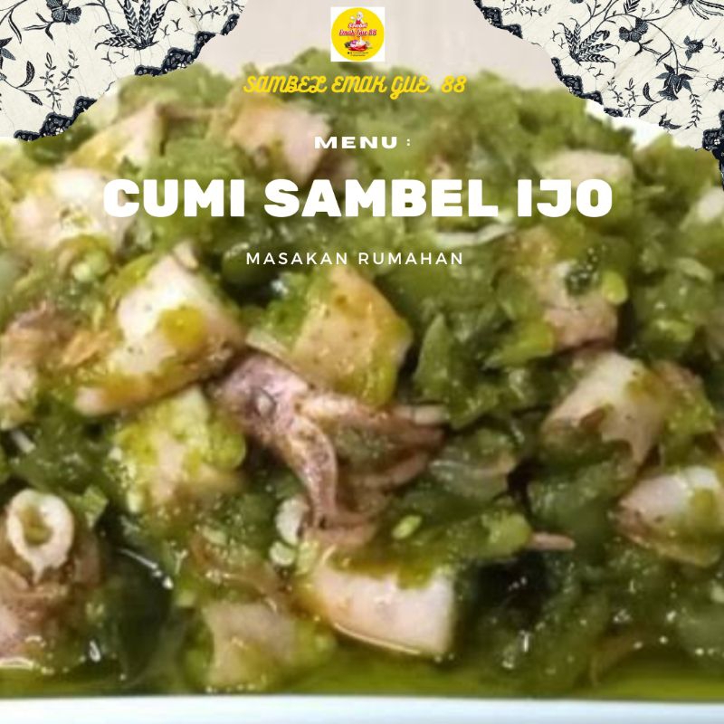 

CUMI SAMBEL IJO /PORSI 300ML ( BUMBUNYA MERESAP DAN GURIH ) MURAH DAN BANYAK