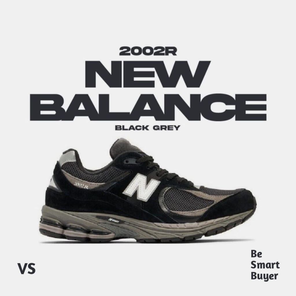 New Balance 2002R Black Grey 100% Original Sneakers Casual Pria Wanita Sepatu Ori Murah New Balance 