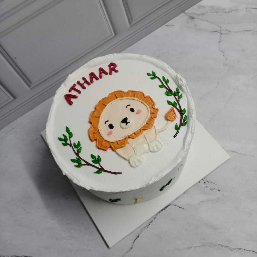 

kue ulang tahun/birthday cake/kue ultah costum/kue ultah harimau lucu