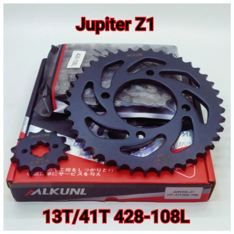 Mlkunl Gear Paket Gir Set Jupiter Z1 Vega ZR RR Force Fi Injeksi Jupiter Z 115 Robot Rantai Choho 42