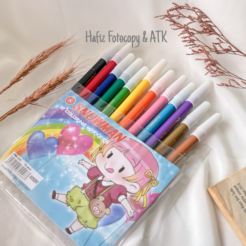 

SNOWMAN SPIDOL 12 Warna