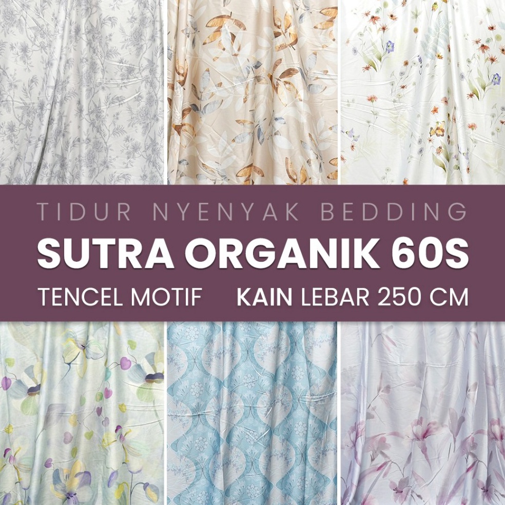 KODE G4X KAIN METERAN SUTRA BAMBOO ORGANIC ORGANIK 6S MOTIF ANAK ASTRONOT BUNGA ABSTRAK KUCING KITTY