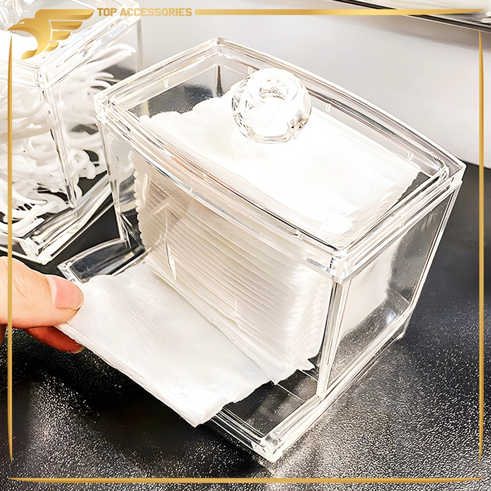 Rak Acrylic Tempat Penyimpanan Kapas Rak KapasTOP131