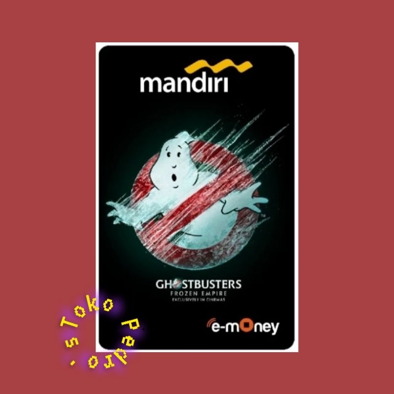eMoney Edisi GHOSTBUSTERS 2024 /GHOSTBUSTERS LOGO Edition Original /Like eToll Flazz Brizzi Tapcash