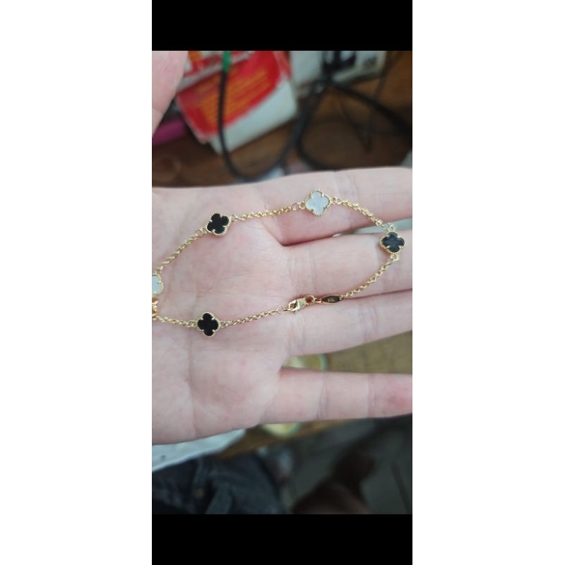 Gelang rantai rante biji lada rose gold kuning putih emas asli muda 375