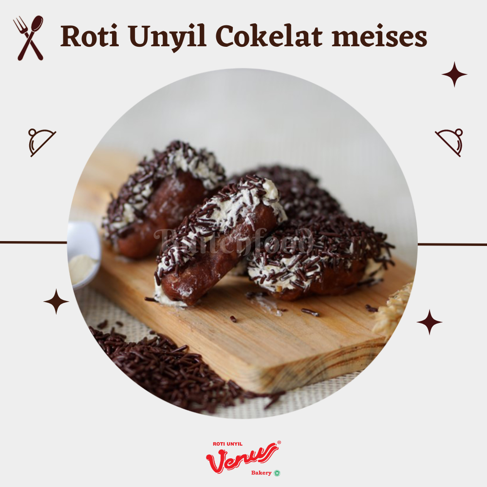 

Roti unyil venus khas bogor rasa meises cokelat manis cemilan anak sehat dan aman