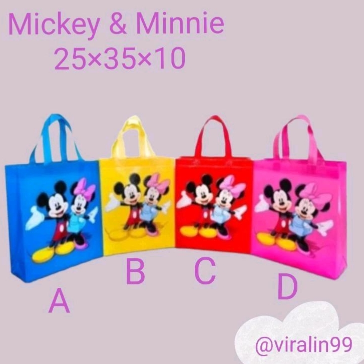 

TOTE BAG GOODIE BAG TAS ULANG TAHUN ANAK MICKEY & MINNIE goodie bag tas souvernir ulang tahun anak