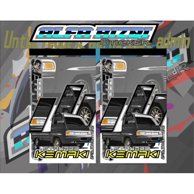 sticker printing untuk kepet mobil/sticker untuk spakbor mobil