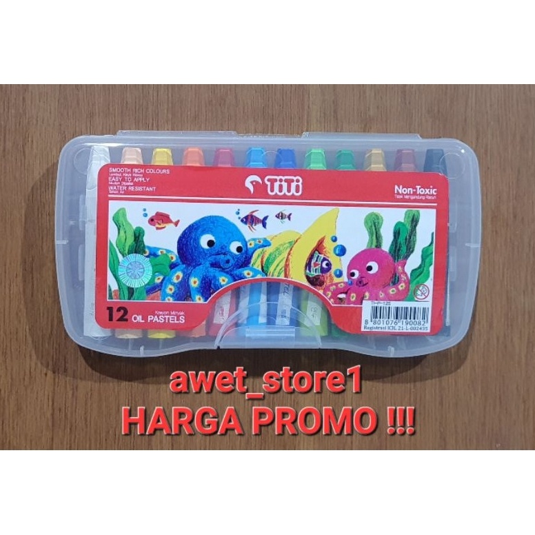 

Super Oke KRAYON TiTi 12 WARNA CRAYON KERAYON OIL PASTEL