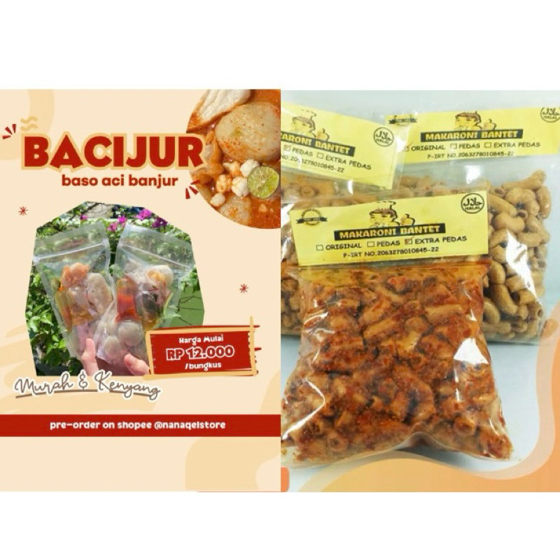 

Paket baso aci + makaroni bantet