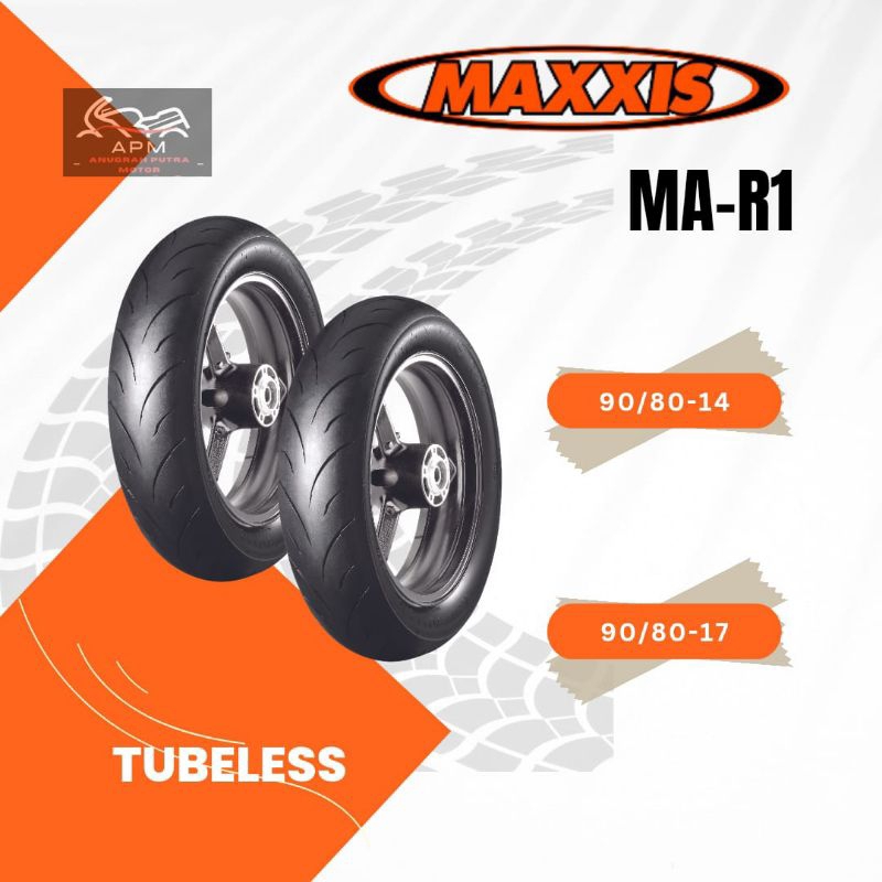 BAN LUAR TUBELESS MAXXIS 90/80-17 90/80-14 MA-R1