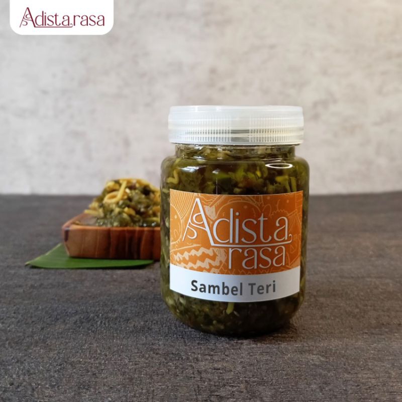 

Sambal Ijo Teri PEDAS GURIH praktis siap makan kemasan botol 200 ml