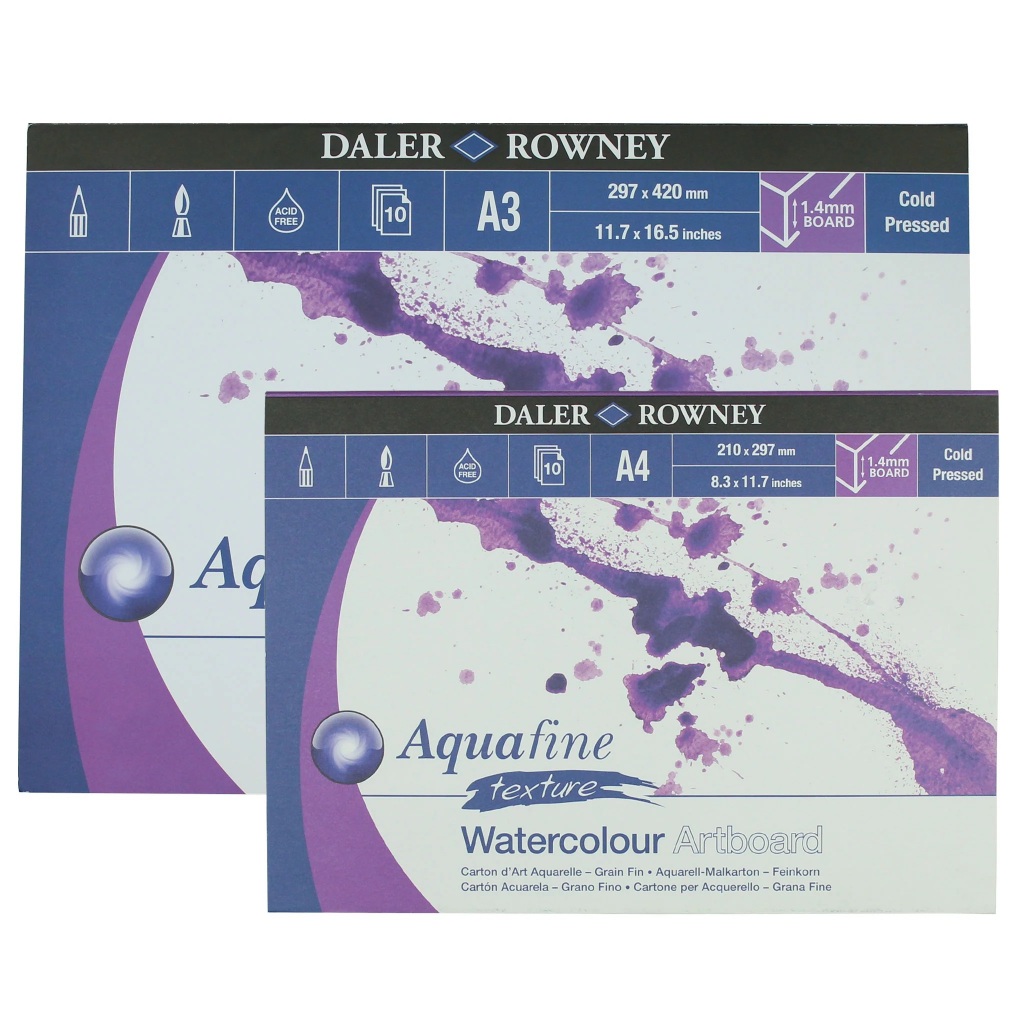 

Daler Rowney Aquafine Watercolor Paper Artboard Kertas Cat Air