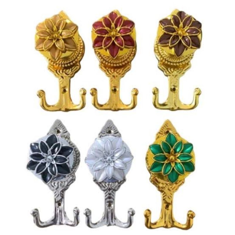 Hook gorden motif melati/hook melati/kaitan gorden motif melati