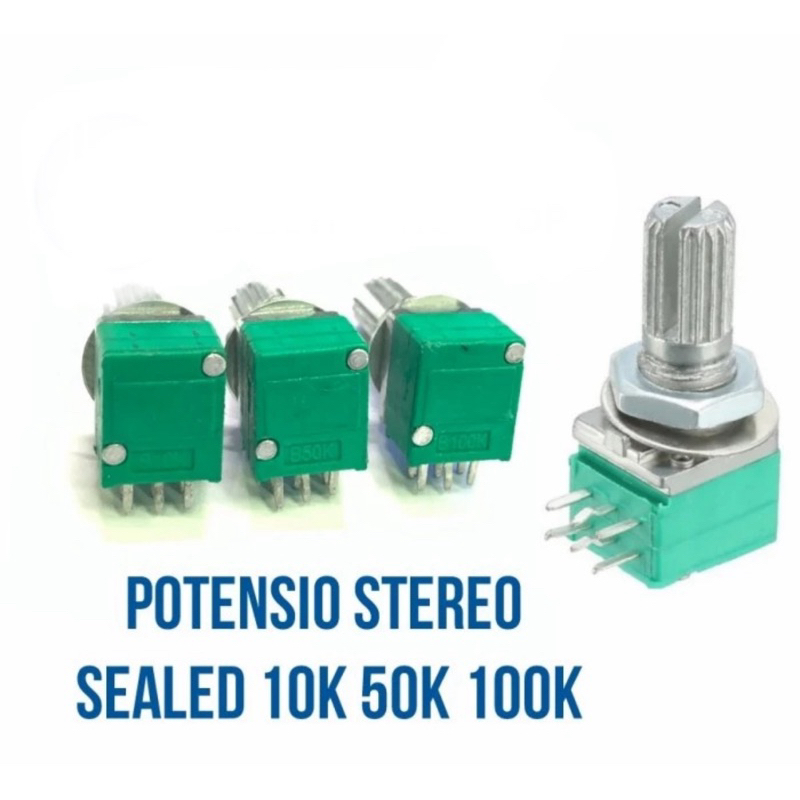 POTENSIO STEREO SEALED 1K POTENSIOMETER STEREO 1K POTENSIO 1 k