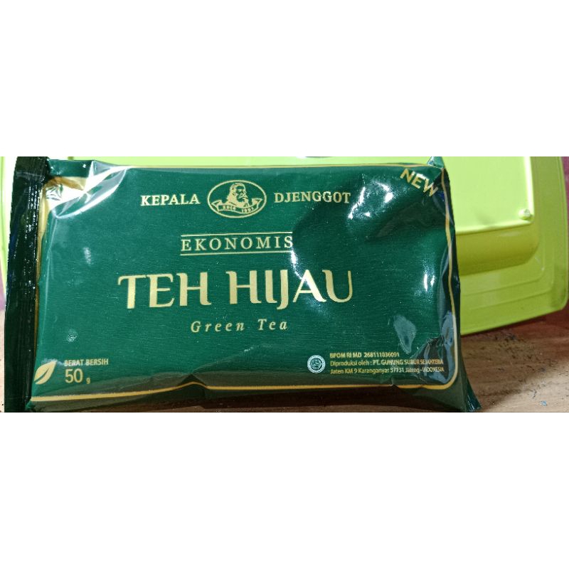 

Teh Hijau Green Tea Ekonomis Kepala djenggot 50 gram