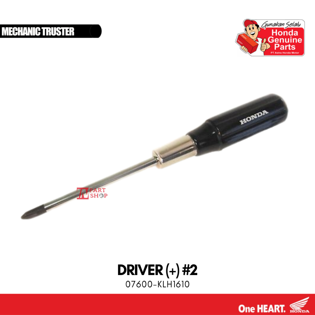 Obeng Sedang (+) 100 #2 (Driver (+) #2) Original Honda KOWA / 07600-KLH1610