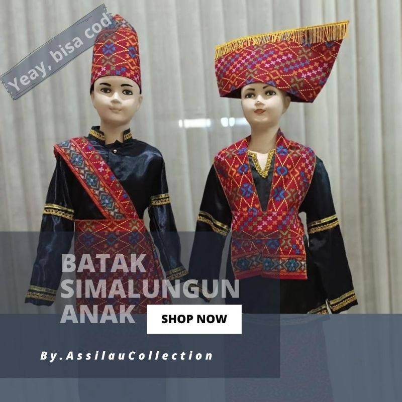 Baju Adat Anak Batak Simalungun Satuan (Laki//Cewek)
