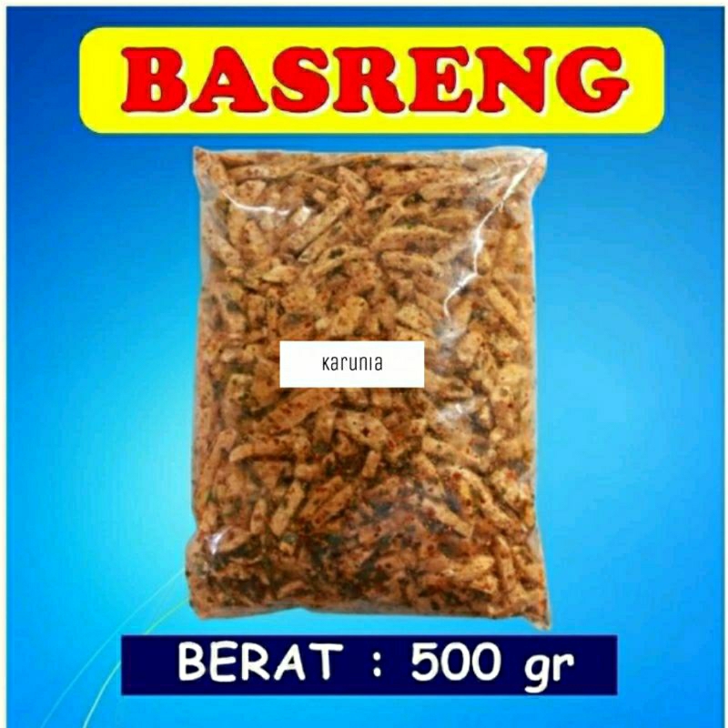 

Basreng original daun jeruk pedas isi 500gram murah bakso goreng bangsreng