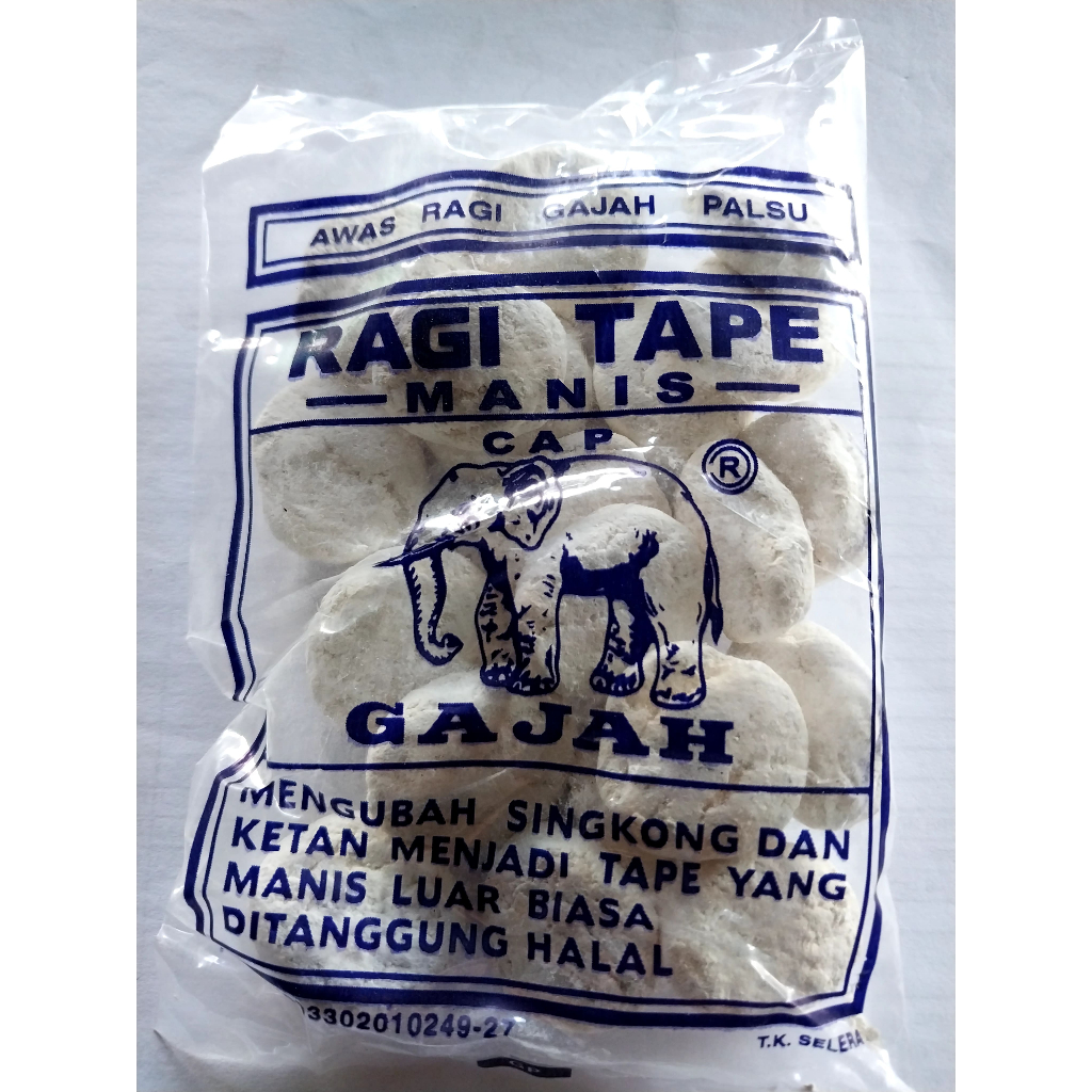 

RAGI TAPE CAP GAJAH 1 pak isi 20pcs