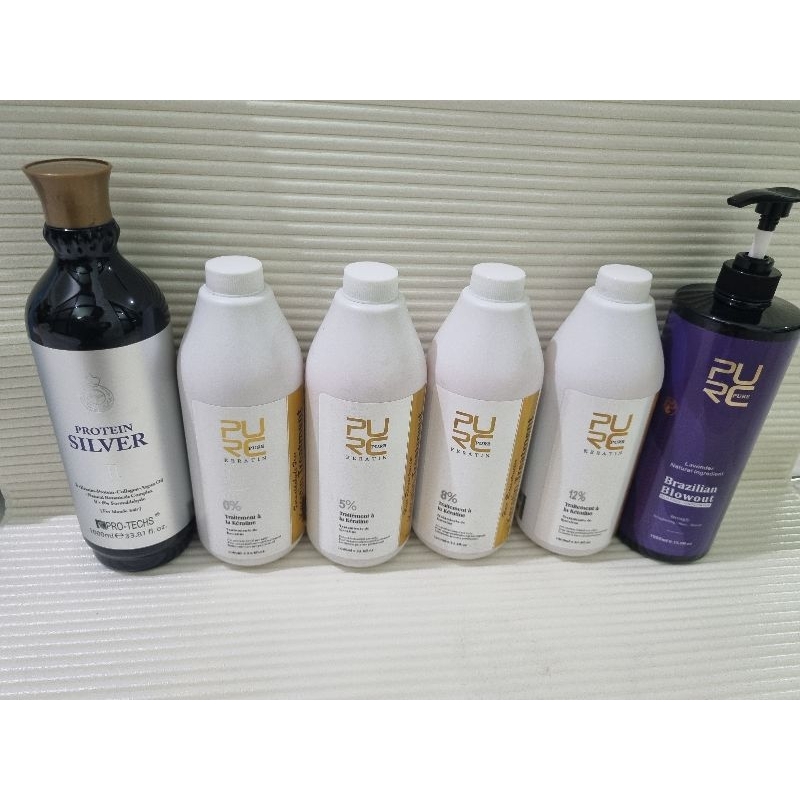 1000 ml PRO TECHS, LAVENDER & PURC PURE KERATIN TREATMENT BRAZILLIAN SMOOTHING Keratin Full Size