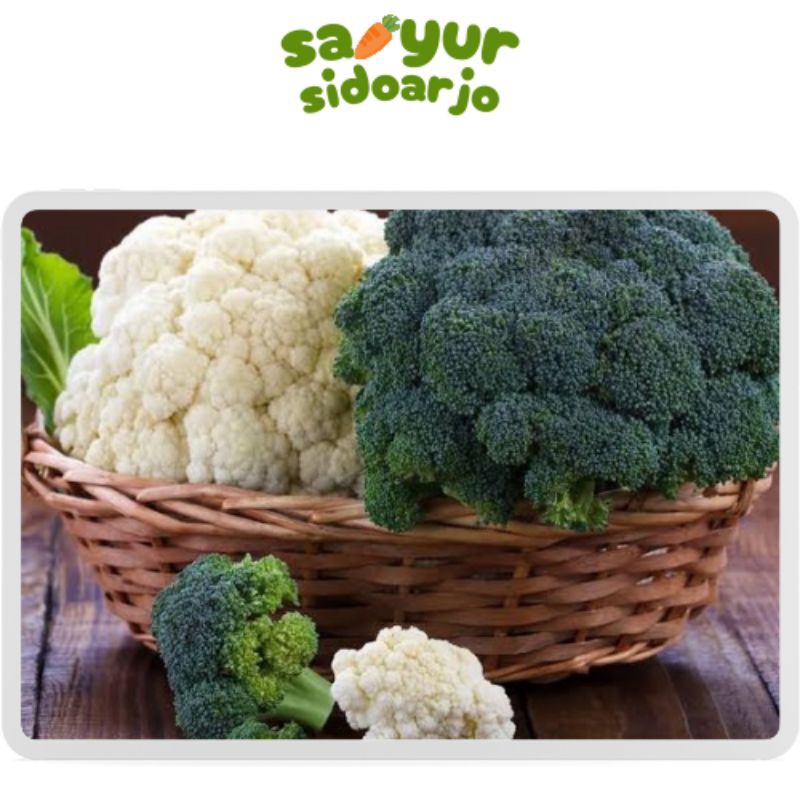 

Brokoli dan Kembang Kol 500g sayursidoarjo