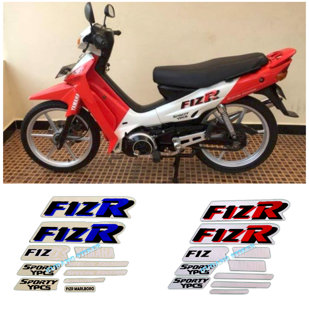 STIKER STRIPING MOTOR YAMAHA F1ZR MARLBORO SEPASANG STANDAR FULL SET