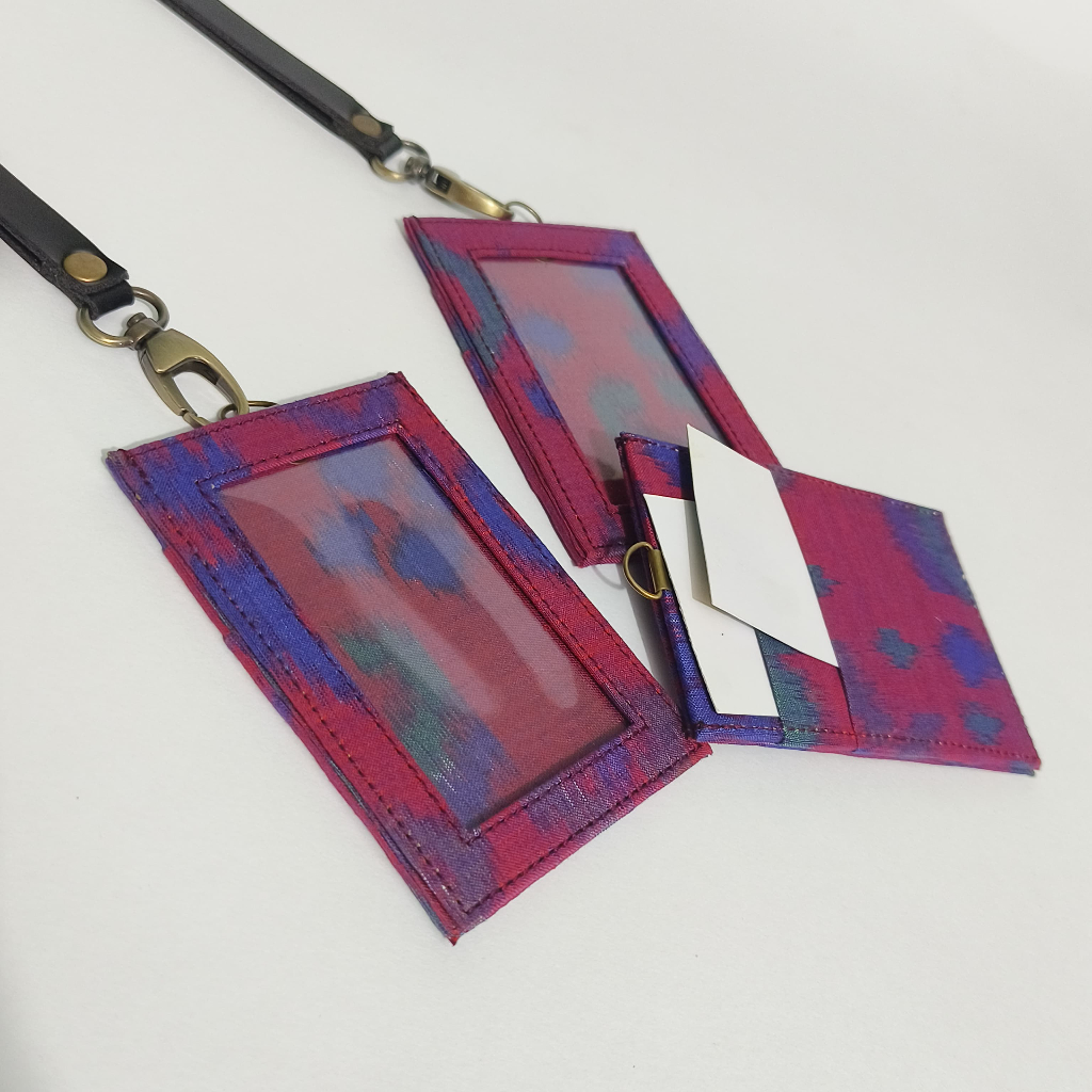 

UwaisGen Nametag/Lanyard Etnik Bali Lanyard Tenun Endek Nametag Simcard Souvenir Murah