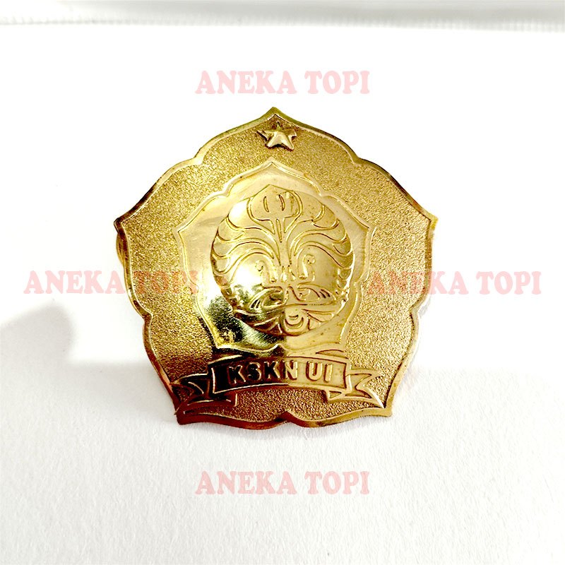 Pin KSKN UI Pin Logo KSKN UI Warna Gold Pin Bros KSKN UI Besar Kecil - Aneka Topi
