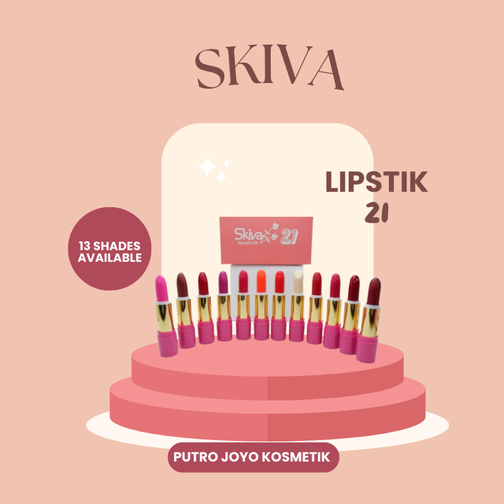 SKIVA LIPSTIK 21 ORIGINAL BPOM