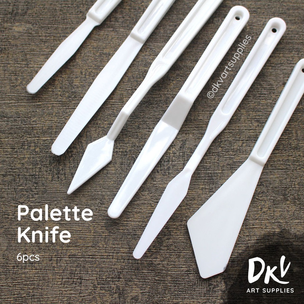 

ia Ready Stock Pisau palet Palette Knife plastik 6 pcs D43