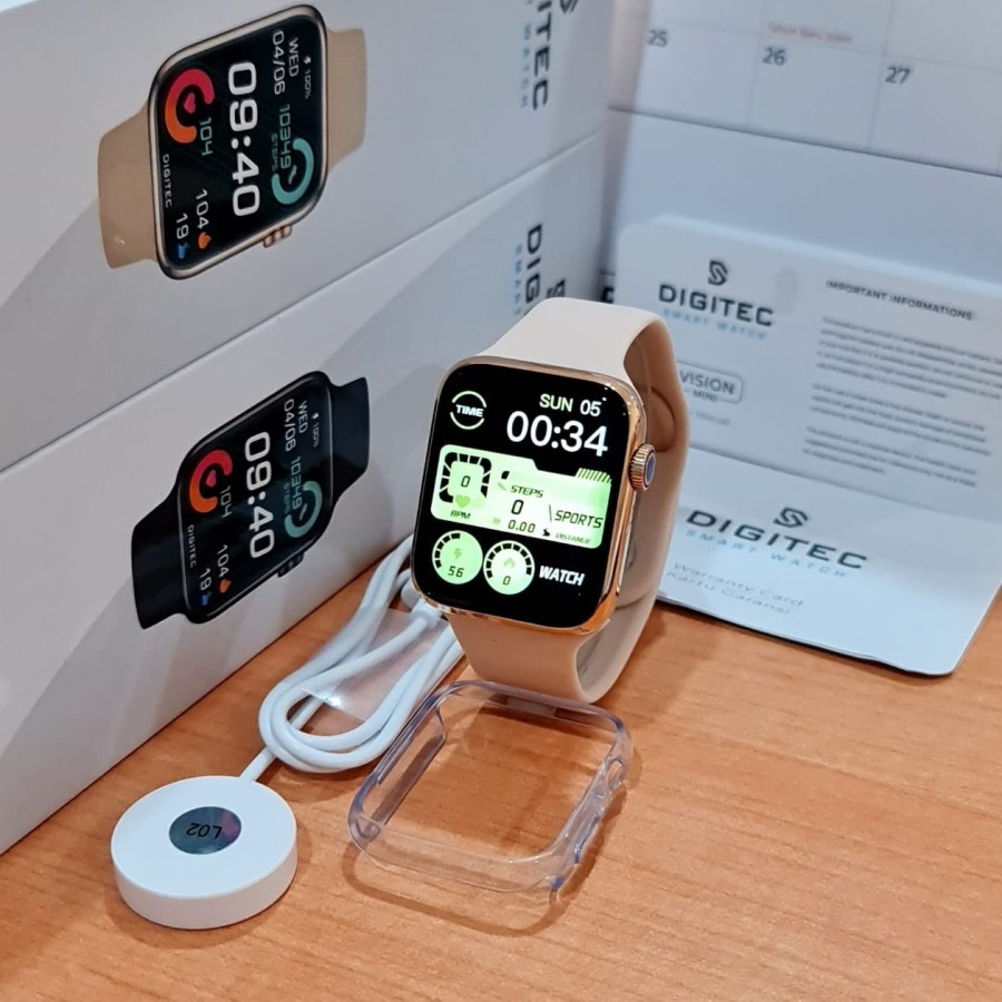 Jam Tangan Smartwatch Digitec Vision Mini Original Strap Rubber