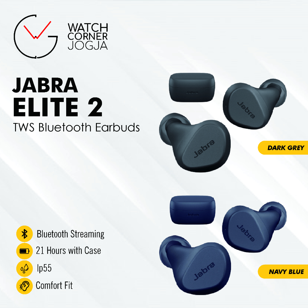 Jabra Elite 2 True Wireless Earbuds Bluetooth Earphone TWS Headset ORIGINAL - Jabra Elite2