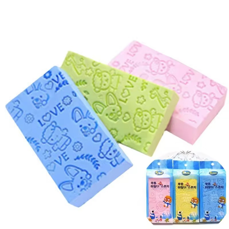 Sponge Mandi Busa PVA Pengangkat Sel Kulit Mati Bath Scrub Sponge — 10
