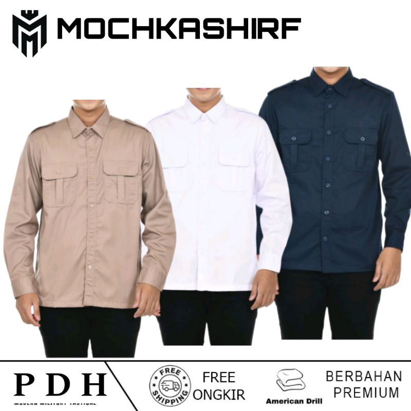 Kemeja Pdh Lapangan Kerja Hight Qualty - Bahan American Drill - Seragam Kemeja tactical - Kemeja tac