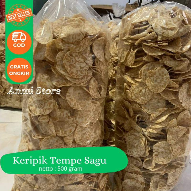 

Kripik Tempe Sagu / Kripik Crispy / Tempe Crispy 500 Gram