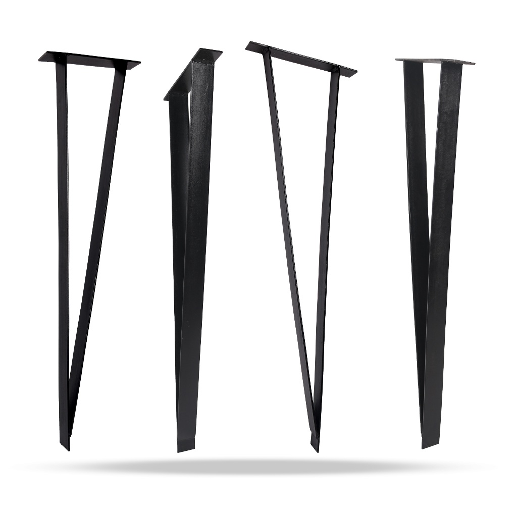 Kaki meja - KENT / kaki meja plat besi warna hitam / harga per pcs