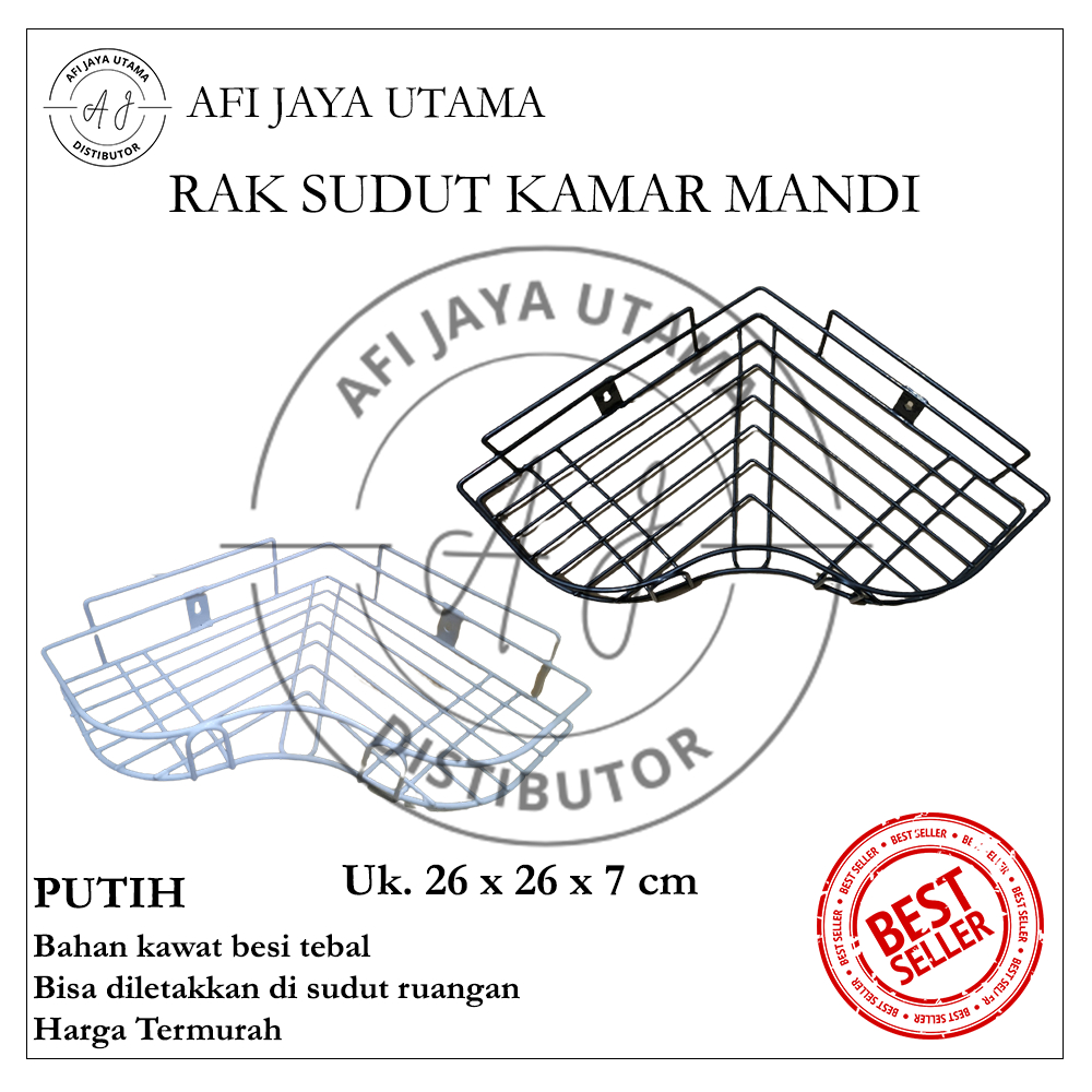 RAK SUDUT KAMAR MANDI KAMAR TIDUR DAPUR RAK GANTUNG TEMPEL TEMBOK SIKU RAK GANTUNG TEMPEL TEMBOK KOT