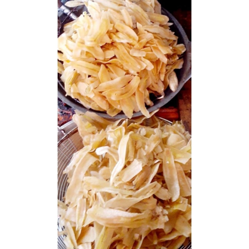 

keripik kripik pisang asin gurih tipis renyah