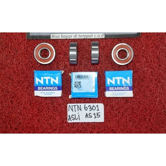 NTN/Laher 6301 As Ninja/Laher Roda Belakang Fizr Jupiter Z Jupiter Mx Vega Zr Vega R New Supra