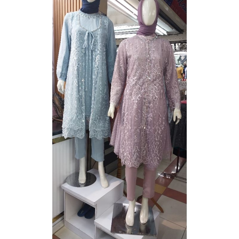INARA ONE SET CELANA OUTER//KEBAYA//KEBAYA MODERN//KEBAYA CELANA//SETELAN CELANA//BAJU PESTA