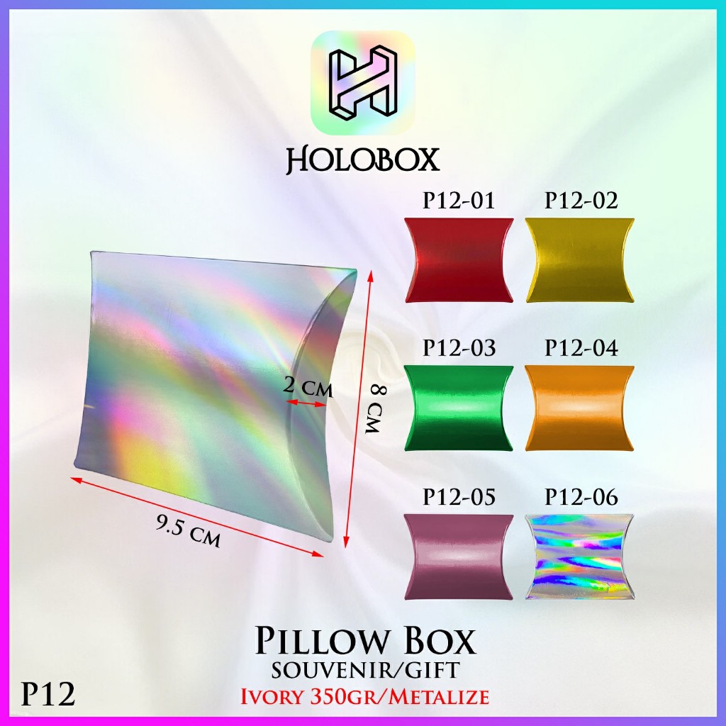 

Pillow box - Kotak souvenir - Gift box ulang tahun anak- P12
