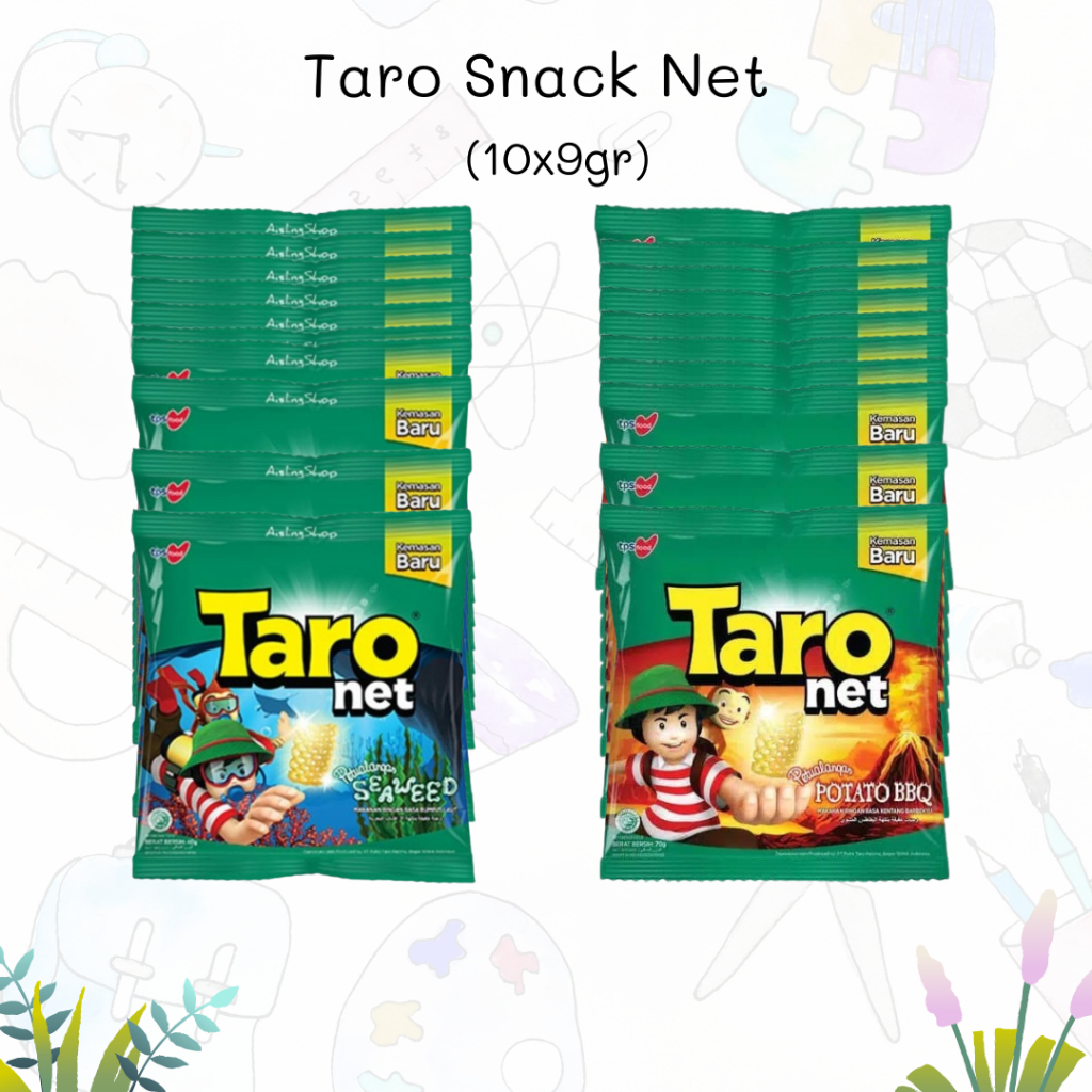 

Taro Snack Net Seawed/Taro Snack Net Potato BBQ 10x9gr (1Renceng)