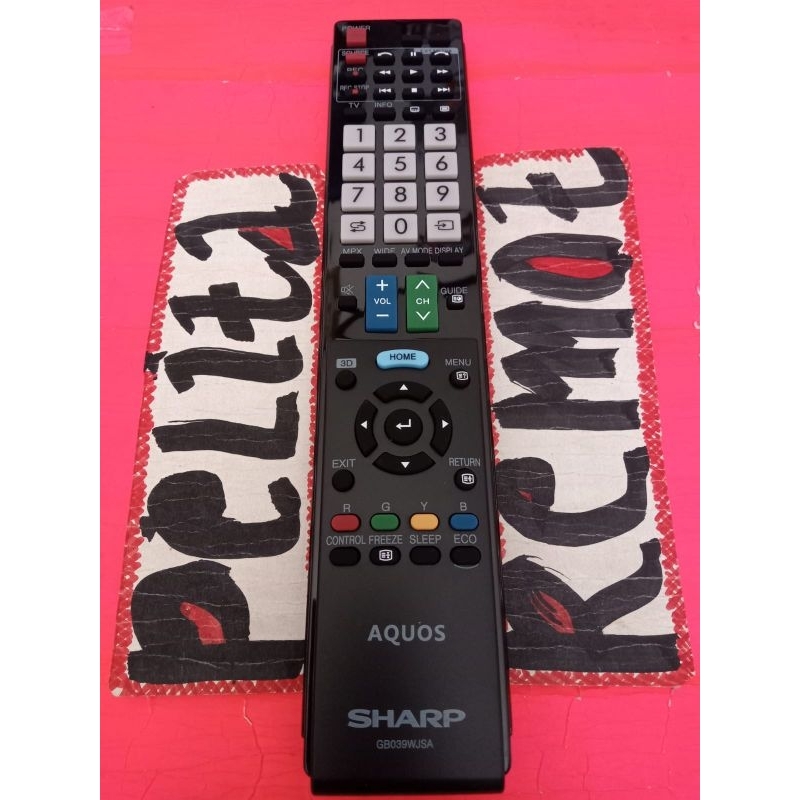 REMOTE SHARP AQUOS TV LCD LED ORIGINAL TERLENGKAP