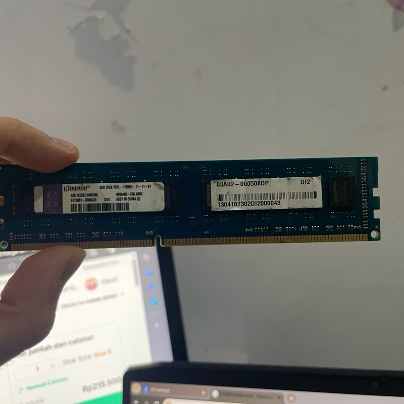 Ram PC Kingston 8GB ddr3 PC3L 12800