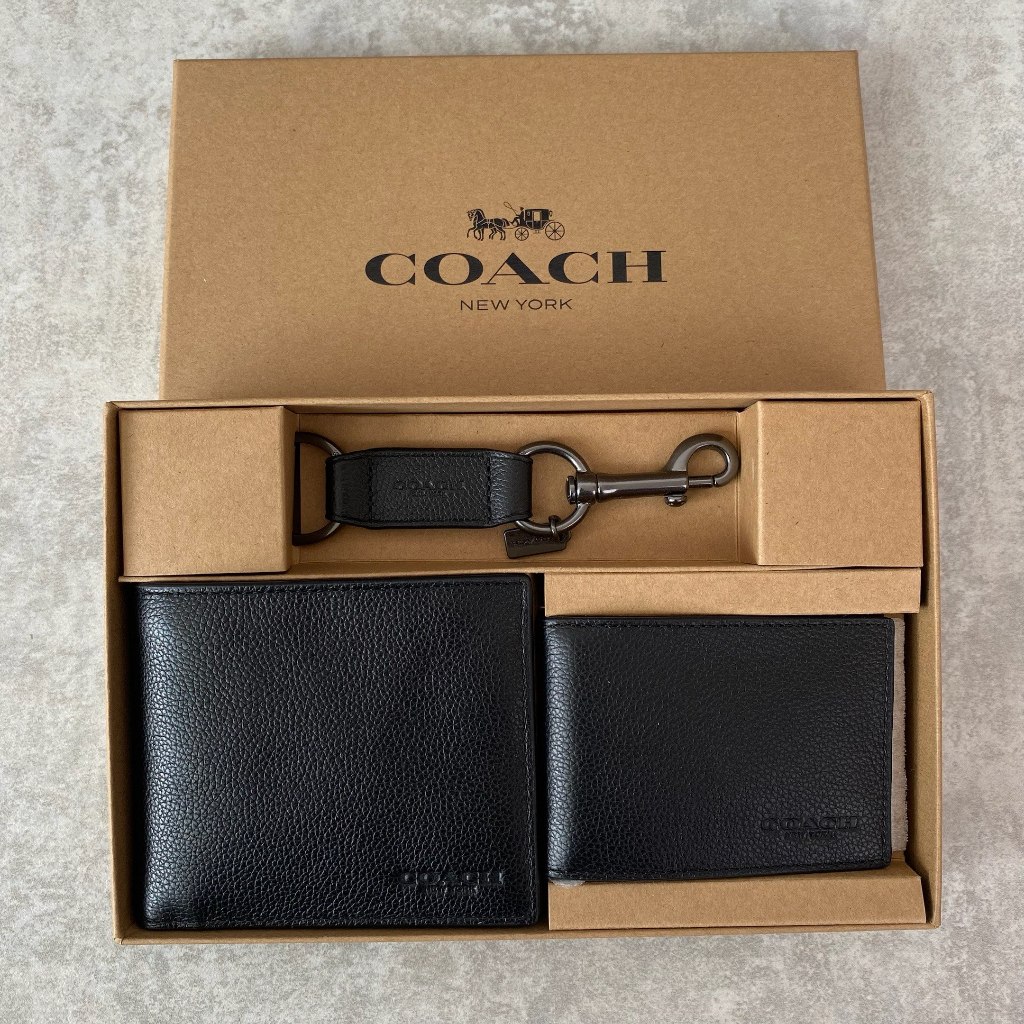 Coach Boxed 3 In 1 Wallet Gift Set